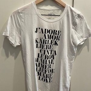 J. Crew Collector's tee - small - J'adore